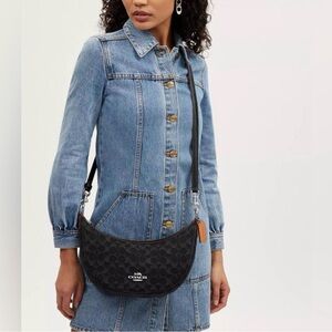 Coach Denim Aria Bag - Black